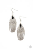 Paparazzi "Pressed for CHIME" Black Earrings Paparazzi Jewelry