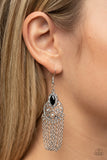 Paparazzi "Pressed for CHIME" Black Earrings Paparazzi Jewelry