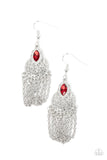 Paparazzi "Pressed for CHIME" Red Earrings Paparazzi Jewelry