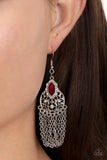 Paparazzi "Pressed for CHIME" Red Earrings Paparazzi Jewelry