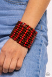 Paparazzi "R & R" Red Bracelet Paparazzi Jewelry