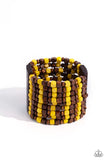 Paparazzi "R & R" Yellow Bracelet Paparazzi Jewelry