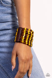 Paparazzi "R & R" Yellow Bracelet Paparazzi Jewelry