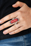 Paparazzi "Ranch Relic" Red Ring Paparazzi Jewelry