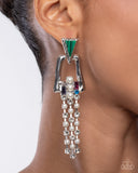 Paparazzi "Ravishing Reputation" Green Post Earrings Paparazzi Jewelry