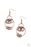 Paparazzi "Rebel Ringer" Copper Earrings Paparazzi Jewelry