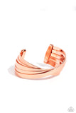 Paparazzi "Rebellious Ribbons" Copper Bracelet Paparazzi Jewelry