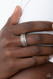 Paparazzi "Rebellious Ridges" Silver Ring Paparazzi Jewelry