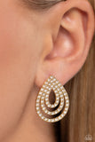 Paparazzi "Red Carpet Reverie" Gold Post Earrings Paparazzi Jewelry