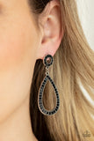 Paparazzi "Regal Revival" Black Post Earrings Paparazzi Jewelry