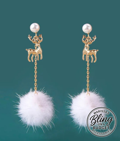 Gold Elk Earrings Paparazzi Jewelry