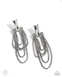 Paparazzi "Resounding Radiance" Black Fashion Fix Post Earrings