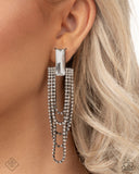 Paparazzi "Resounding Radiance" Black Fashion Fix Post Earrings