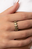 Paparazzi "Rhythm of Love" Brass Ring Paparazzi Jewelry