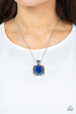 Paparazzi "Right Hand TALISMAN" Blue Necklace & Earring Set Paparazzi Jewelry