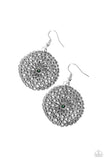 Paparazzi "Rolling Radiance" Green Earrings Paparazzi Jewelry