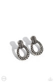 Paparazzi "Roping Rodeo" Silver Clip On Earrings Paparazzi Jewelry