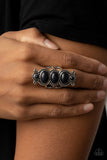 Paparazzi "Roswell Relic" Black Ring Paparazzi Jewelry