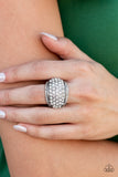 Paparazzi "Running OFF SPARKLE" White Ring Paparazzi Jewelry