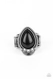 Paparazzi "Rural Rapids" Black Ring Paparazzi Jewelry