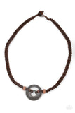 Paparazzi "Rural Reef" Brown Urban Necklace Unisex Paparazzi Jewelry