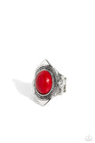 Paparazzi "Safari Sightseer" Red Ring Paparazzi Jewelry