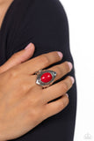 Paparazzi "Safari Sightseer" Red Ring Paparazzi Jewelry