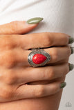 Paparazzi "Saguaro Scene" Red Ring Paparazzi Jewelry