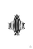 Paparazzi "Sahara Escape" Black Ring Paparazzi Jewelry