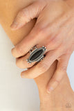 Paparazzi "Sahara Escape" Black Ring Paparazzi Jewelry