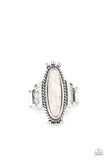 Paparazzi "Sahara Escape" White Ring Paparazzi Jewelry