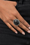 Paparazzi "Salt Of The Earth" Black Ring Paparazzi Jewelry