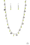 Paparazzi "Sand Dollar Sass" Green Necklace & Earring Set Paparazzi Jewelry