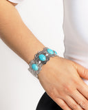Paparazzi "Sandstone Serenade" Blue Bracelet Paparazzi Jewelry