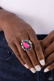 Paparazzi "Scalloped In Stone" Pink Ring Paparazzi Jewelry