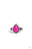 Paparazzi "Scalloped Showcase" Pink Ring Paparazzi Jewelry