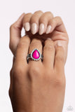Paparazzi "Scalloped Showcase" Pink Ring Paparazzi Jewelry