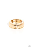 Paparazzi "Seize The Sophistication" Gold Men's Ring Paparazzi Jewelry