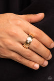 Paparazzi "Seize The Sophistication" Gold Men's Ring Paparazzi Jewelry