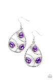 Paparazzi "Send The BRIGHT Message" Purple Earrings Paparazzi Jewelry