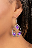 Paparazzi "Send The BRIGHT Message" Purple Earrings Paparazzi Jewelry