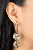 Paparazzi "Sending Shock Waves" Brass Post Earrings Paparazzi Jewelry