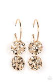 Paparazzi "Sending Shock Waves" Gold Post Earrings Paparazzi Jewelry