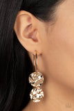Paparazzi "Sending Shock Waves" Gold Post Earrings Paparazzi Jewelry