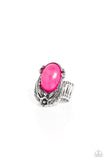 Paparazzi "Serrated Style" Pink Ring Paparazzi Jewelry