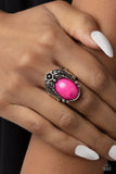 Paparazzi "Serrated Style" Pink Ring Paparazzi Jewelry