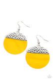 Paparazzi "SHELL Out" Yellow Earrings Paparazzi Jewelry