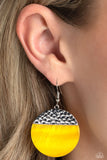 Paparazzi "SHELL Out" Yellow Earrings Paparazzi Jewelry