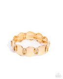 Paparazzi "Shimmery Sneak Peek" Gold Bracelet Paparazzi Jewelry