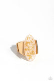 Paparazzi "Shimmery Sovereign" White Ring Paparazzi Jewelry
